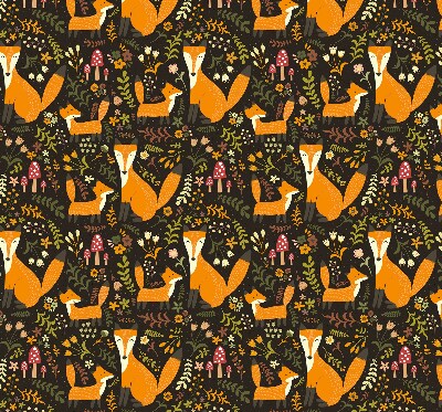 Rolgordijn verduisterend Vossen en planten