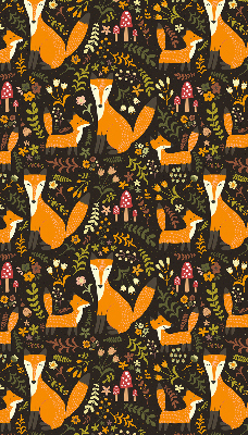 Rolgordijn verduisterend Vossen en planten