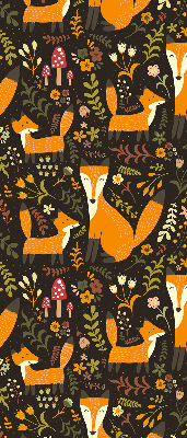 Rolgordijn verduisterend Vossen en planten