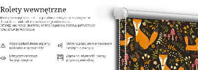 Rolgordijn verduisterend Vossen en planten