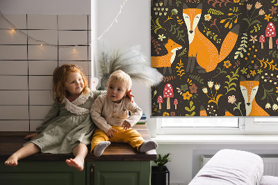 Rolgordijn verduisterend Vossen en planten