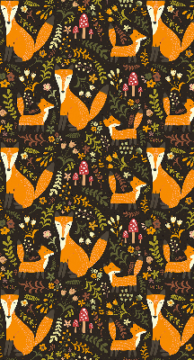 Rolgordijn verduisterend Vossen en planten