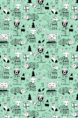 Rolgordijn voor het raam Winterdieren