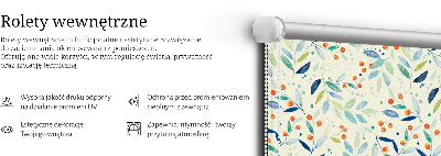 Rolgordijn voor het raam Lijsterbes