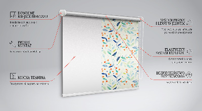 Rolgordijn voor het raam Lijsterbes