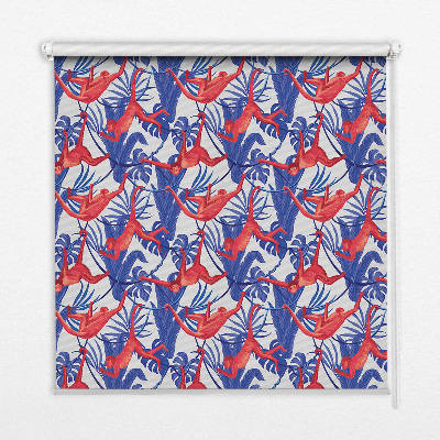 Rolgordijn verduisterend Rode apen