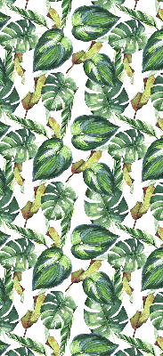 Rolgordijn voor het raam Tropische planten