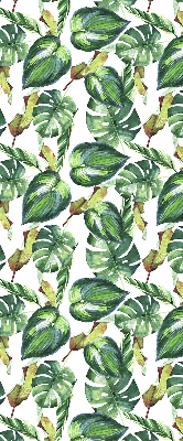 Rolgordijn voor het raam Tropische planten