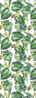 Rolgordijn voor het raam Tropische planten