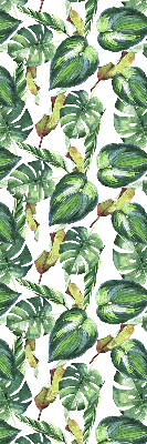 Rolgordijn voor het raam Tropische planten