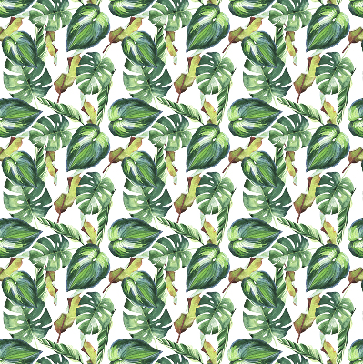 Rolgordijn voor het raam Tropische planten