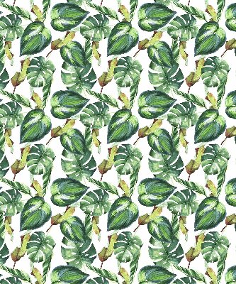 Rolgordijn voor het raam Tropische planten