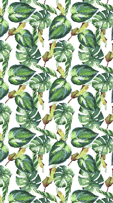 Rolgordijn voor het raam Tropische planten