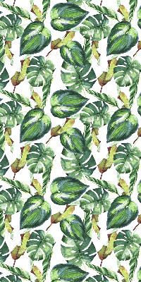 Rolgordijn voor het raam Tropische planten