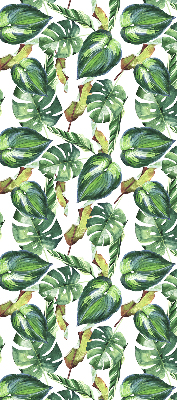 Rolgordijn voor het raam Tropische planten