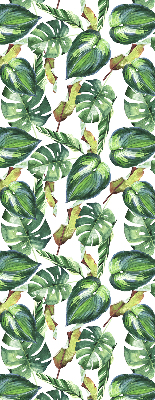 Rolgordijn voor het raam Tropische planten