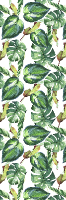 Rolgordijn voor het raam Tropische planten