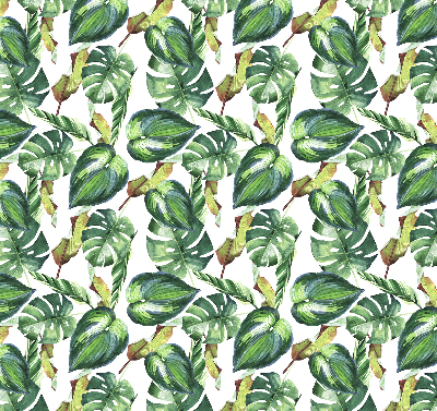 Rolgordijn voor het raam Tropische planten