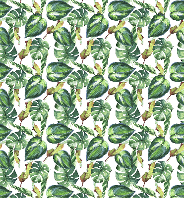 Rolgordijn voor het raam Tropische planten