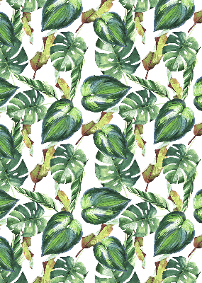 Rolgordijn voor het raam Tropische planten