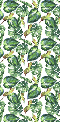 Rolgordijn voor het raam Tropische planten