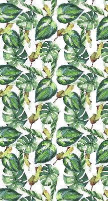 Rolgordijn voor het raam Tropische planten