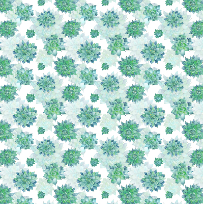 Rolgordijn verduisterend Groene bloemen