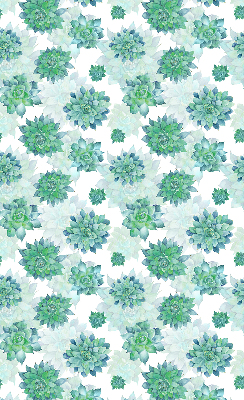 Rolgordijn verduisterend Groene bloemen