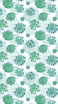 Rolgordijn verduisterend Groene bloemen