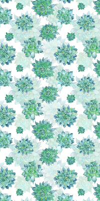 Rolgordijn verduisterend Groene bloemen