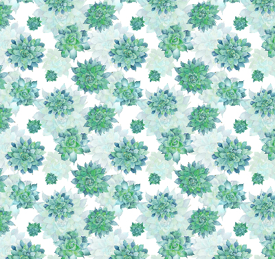 Rolgordijn verduisterend Groene bloemen