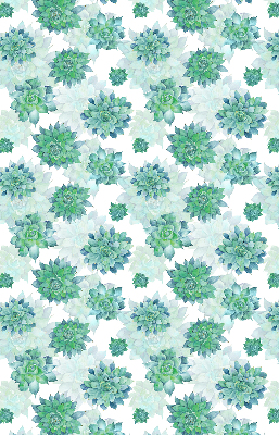 Rolgordijn verduisterend Groene bloemen