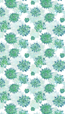 Rolgordijn verduisterend Groene bloemen