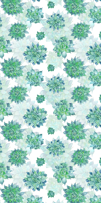 Rolgordijn verduisterend Groene bloemen