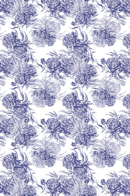 Rolgordijn voor het raam Blauw boeket