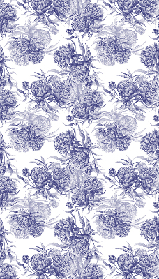 Rolgordijn voor het raam Blauw boeket