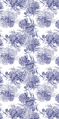 Rolgordijn voor het raam Blauw boeket