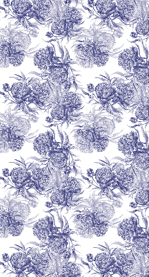 Rolgordijn voor het raam Blauw boeket