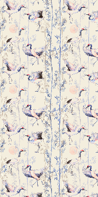 Rolgordijn voor het raam Reigers