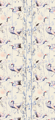 Rolgordijn voor het raam Reigers