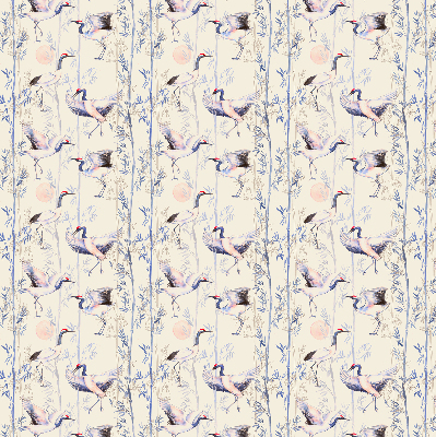 Rolgordijn voor het raam Reigers