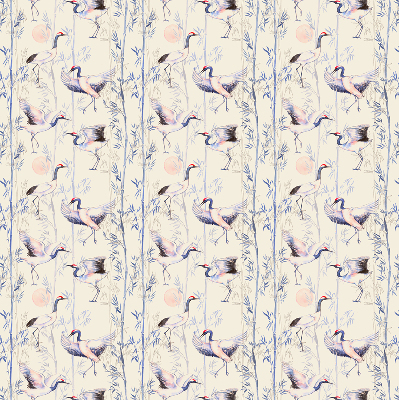 Rolgordijn voor het raam Reigers