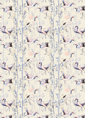 Rolgordijn voor het raam Reigers