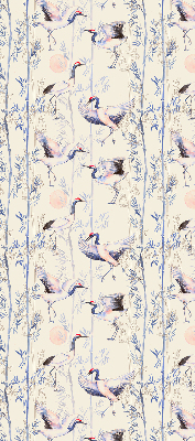 Rolgordijn voor het raam Reigers