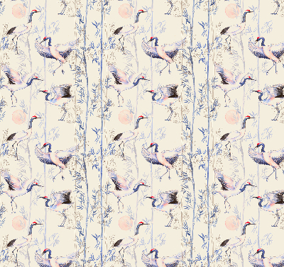 Rolgordijn voor het raam Reigers