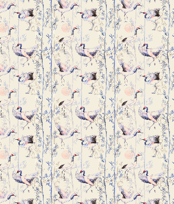 Rolgordijn voor het raam Reigers