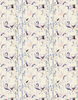 Rolgordijn voor het raam Reigers