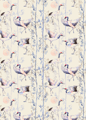 Rolgordijn voor het raam Reigers