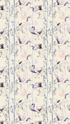 Rolgordijn voor het raam Reigers