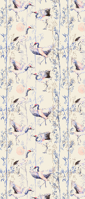 Rolgordijn voor het raam Reigers